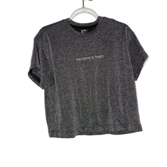 The Future Is Bright Metallic T Medium